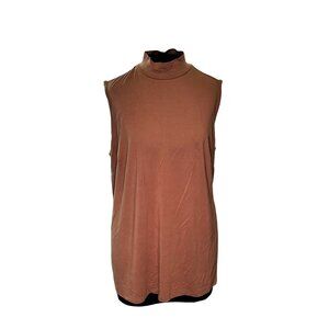 Charter Club Womens Sleeveless Mock Neck Top 1X